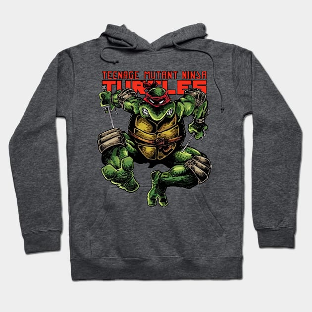 TMNT Raphael Hoodie by partynerdz